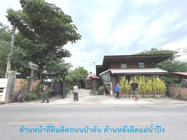 ขายที่ดินสวยริมน้ำปิง หน้าติดถนนป่าตัน ด้านหลังติดลำน้ำปิง