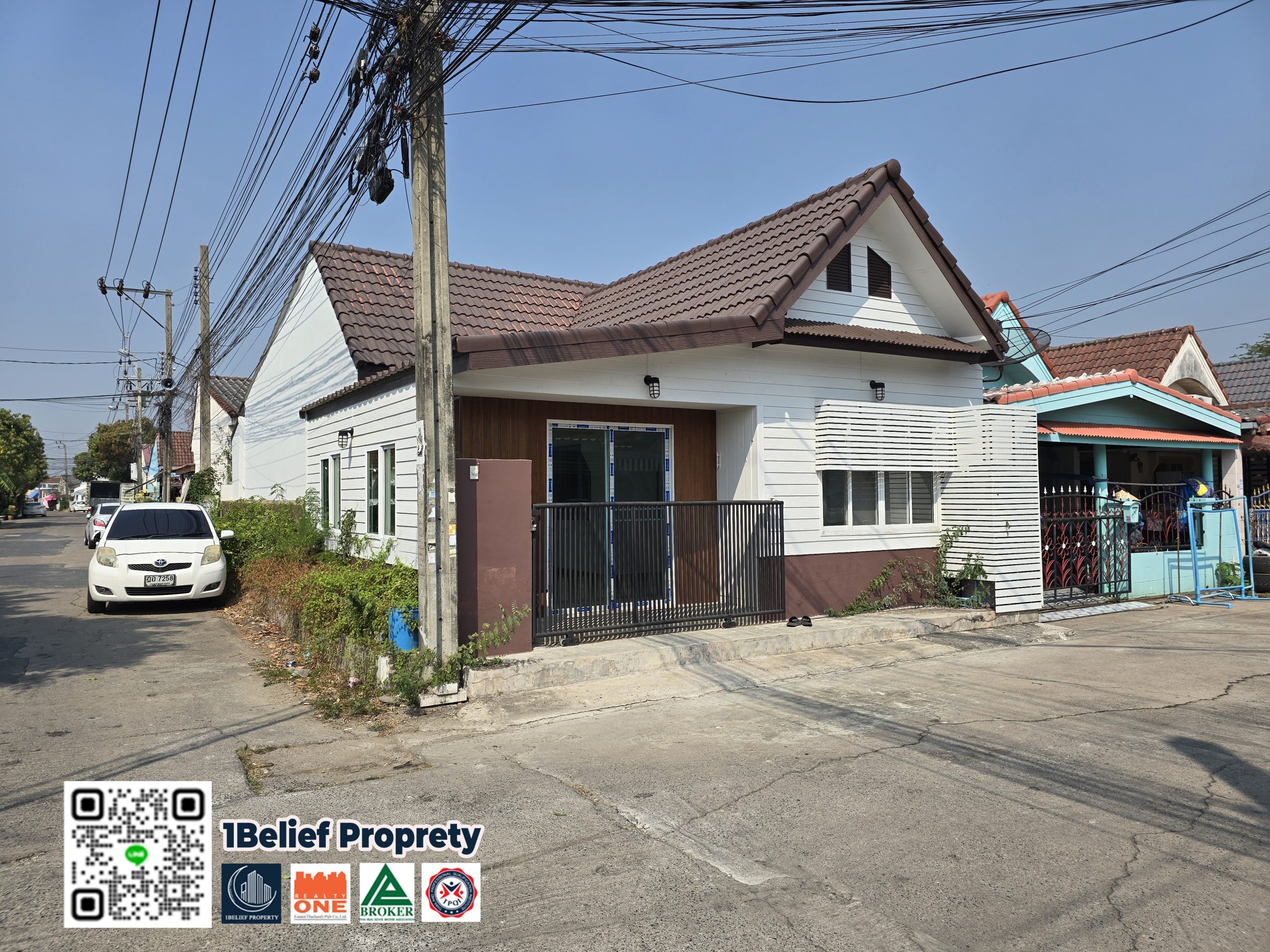 ขายบ้านเดี่ยว รีโนเวทใหม่ หมู่บ้านนันทวัน 5 – หลังมุม ทำเลดี หนอง