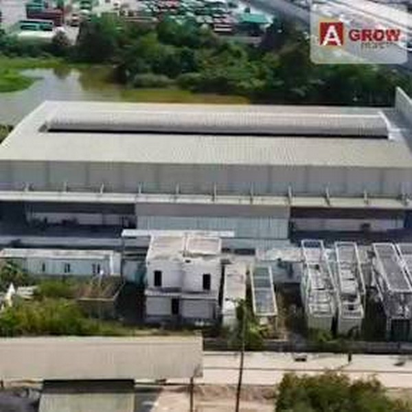 โกดังให้เช่า ติดทางมอเตอร์เวย์ 2,100 ตร.ม. สีม่วงลายทำการผลิตได้