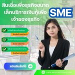 สินเชื่อธุรกิจ sme ไม่ใช้หลักทรัพย์ค้ำประกัน สินเชื่อเพื่อเจ้าของธุรกิจ