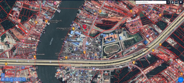 ขายที่เปล่าติดแม่น้ำแม่กลอง ที่เปล่าติดถนนราษฎร์ประสิทธิ์