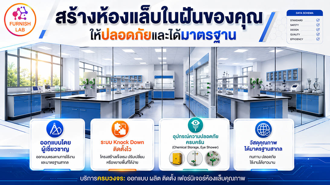 สินค้า รับผลิตตามความต้องการเฟอร์นิเจอร์ห้องแล็บ มาตรฐานห้องปฏิบัติการ มาตรฐานISO ออกแบบครบวงจร จำหน่าย
